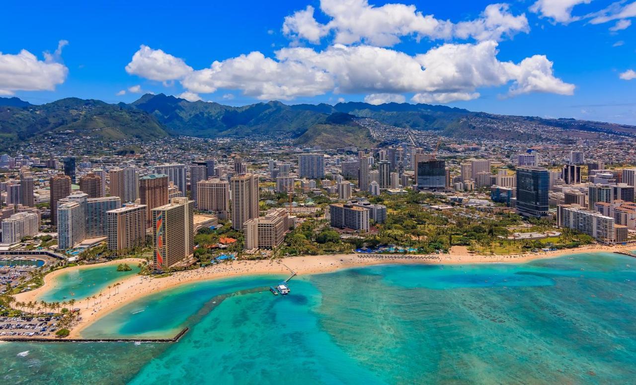 Appartement Aqua Palms Waikiki Ocean View Lanai Parking Included à Honolulu Extérieur photo